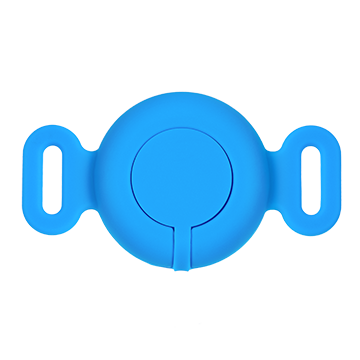 QR Code Medical ID Tag with Location Tracker Blue, Blue, large image number 1